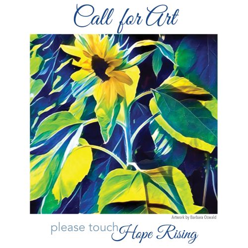 please touch Hope Rising call for submissions poster