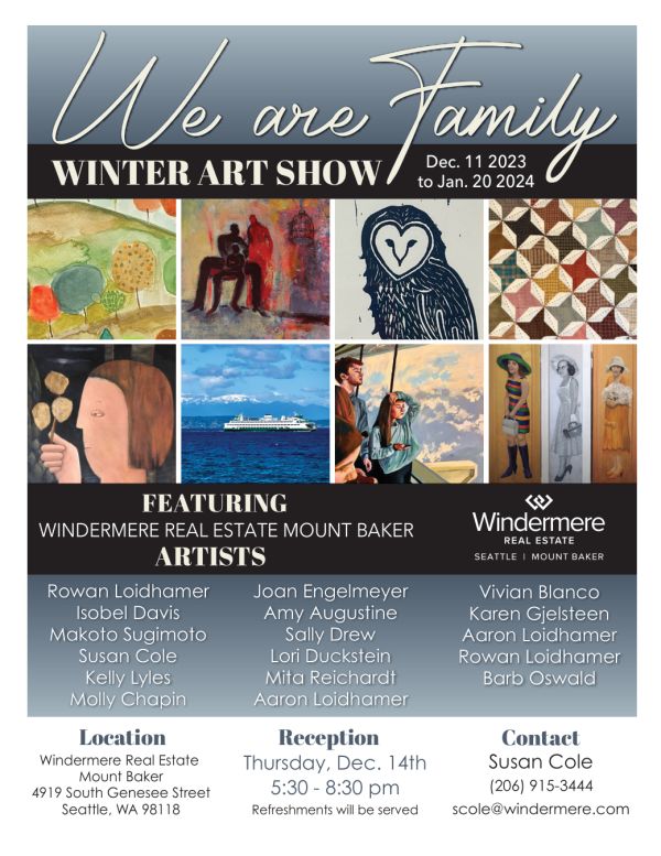 Poster for We Are Family Winter Art Show