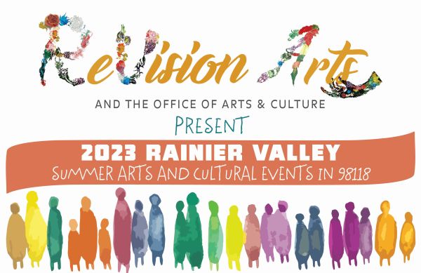 Top of the 2023 Rainier Valley Summer Arts poster