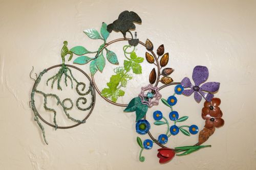 Artist Dee Miller’s “Ferrous Flora” and “Playful Release”