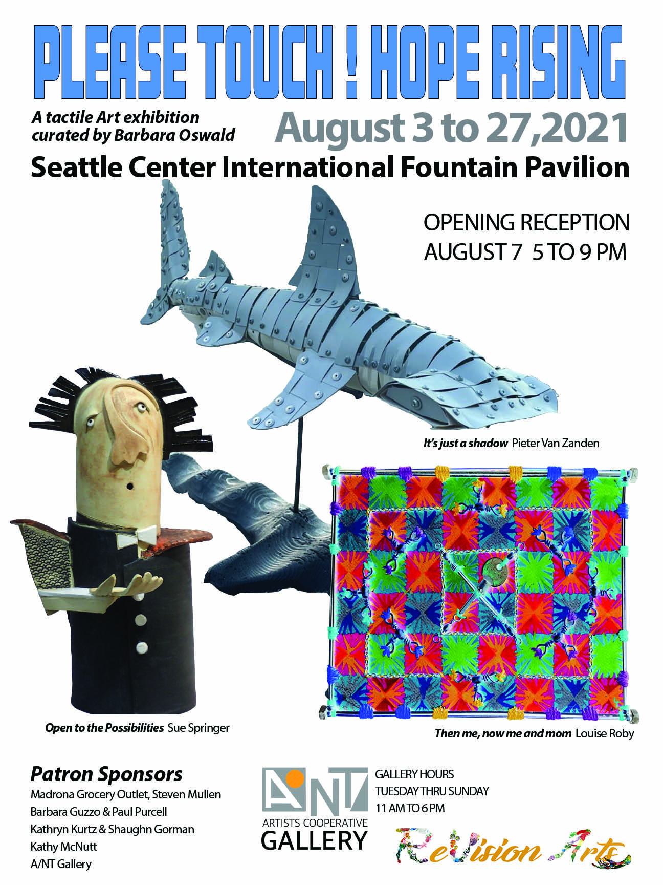 Exhibition Poster with gallery and sponsors